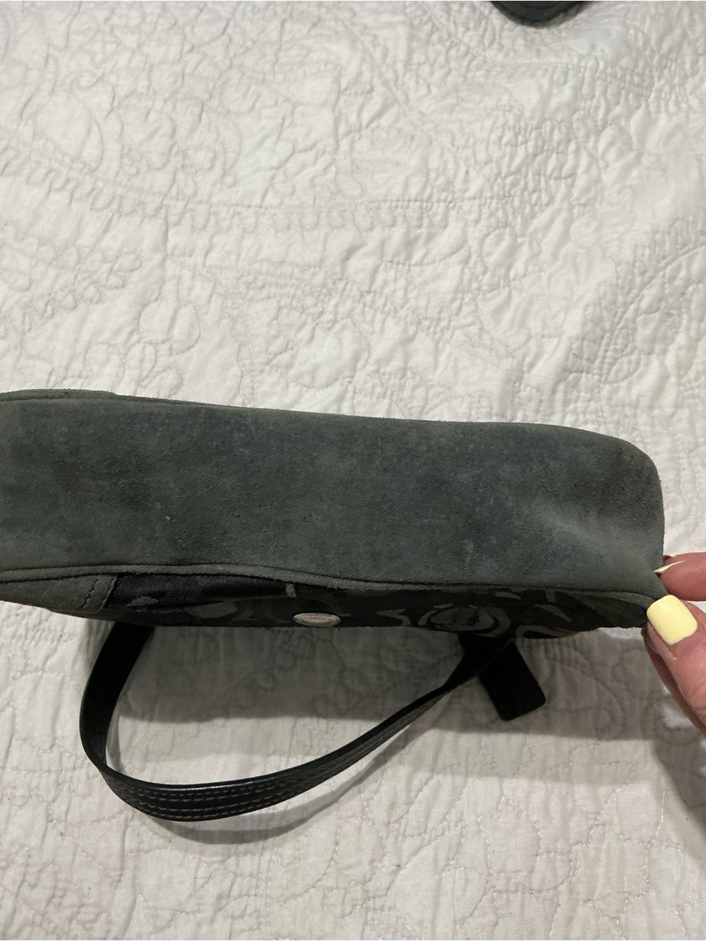 Coach Chelsea Demi Black Signature Jacquard Shoulder Bag - Picture 8 of 8